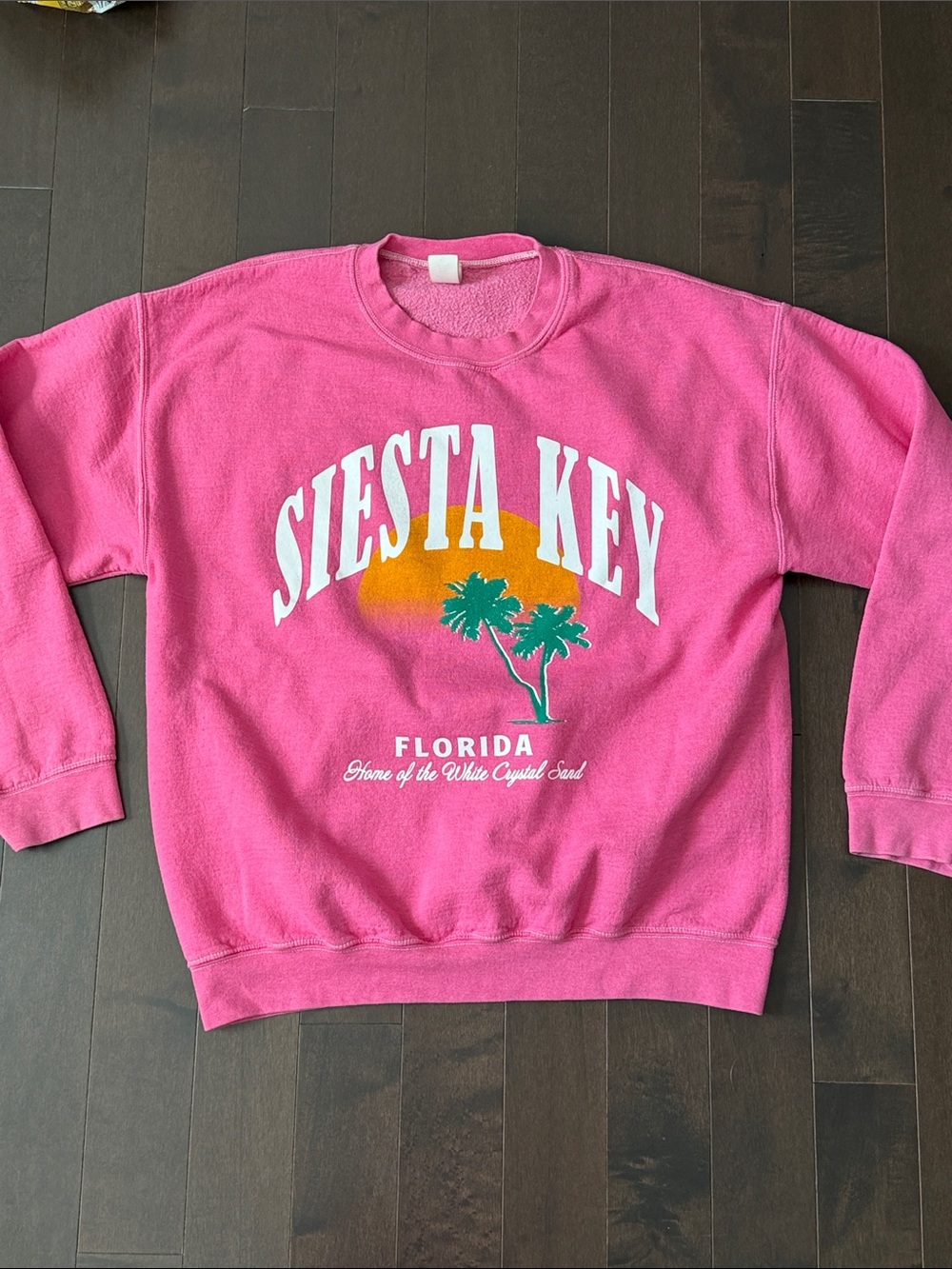 Altar'd State Pink Crewneck Siesta Key graphic Sweatshirt sz M/L EUC